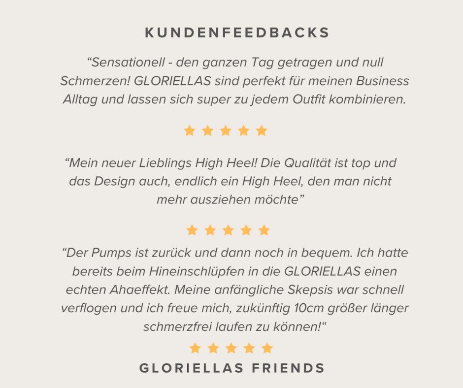 Gloriellas Fashion Blog bequeme High Heels schwarze Pumps und warum sie so bequem sind Kundenfeedbacks