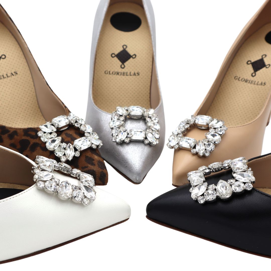 GLORIELLAS Clip Iconic Star Gloriellas Schuhclips Iconic Star mit funkelnden Strasssteinen Schuhaccessoire mit klassischen High Heels