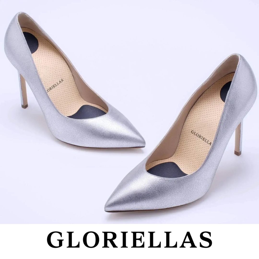 GLORIELLAS STILETTO GLAM DIVA Gloriellas Stilettos Glam Diva silberne Pumps bequeme High Heels silberne hohe Schuhe