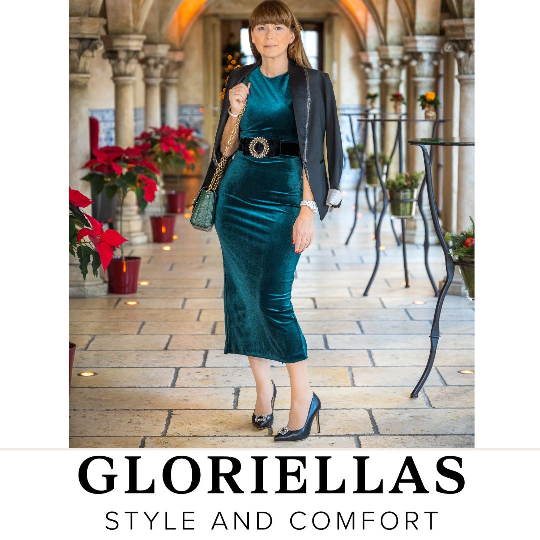 GLORIELLAS Clip Iconic Star Gloriellas Schuhclips Iconic Star mit funkelnden Strasssteinen Schuhaccessoire mit schwarzen High Heels