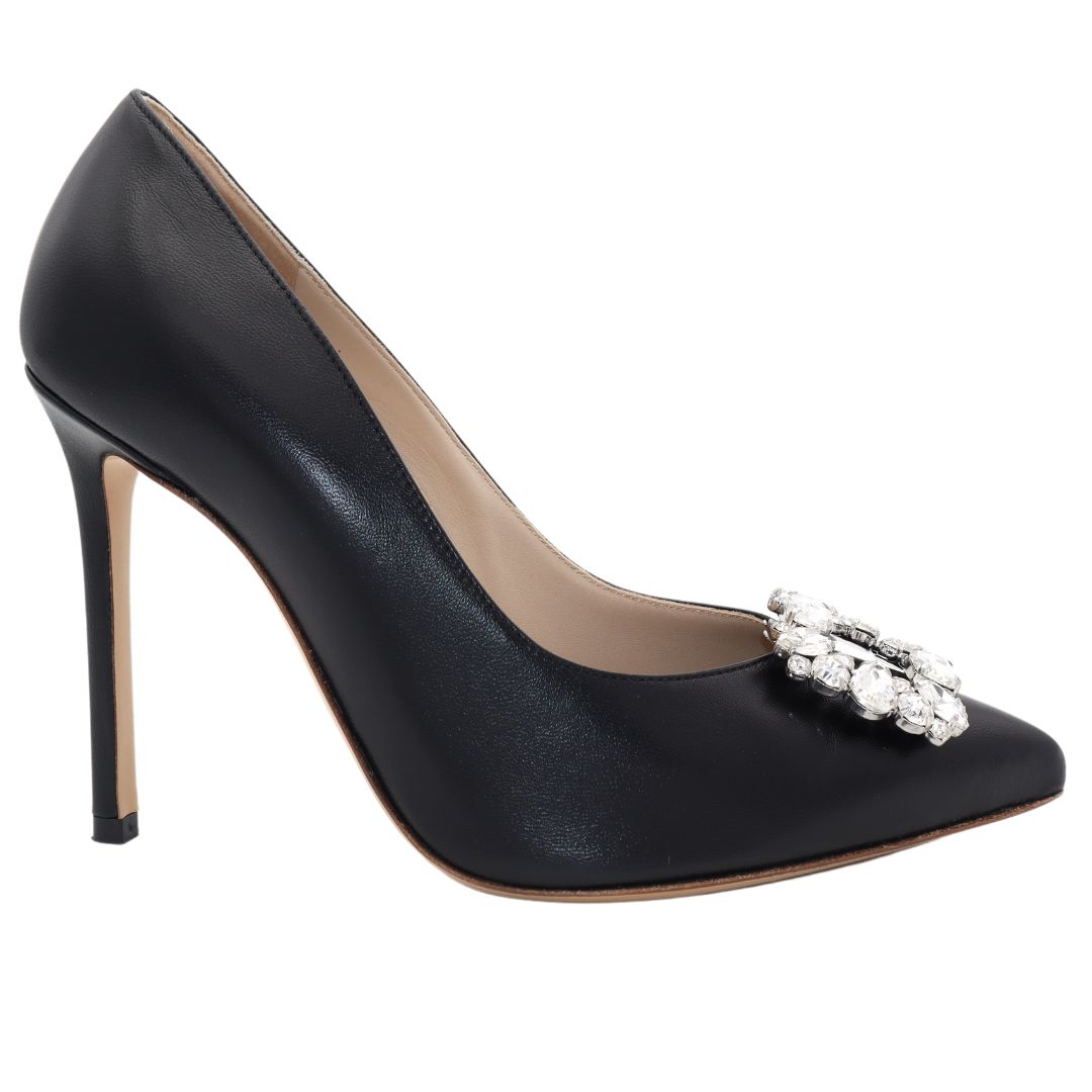 GLORIELLAS Clip Iconic Star Gloriellas Schuhclips Iconic Star mit funkelnden Strasssteinen Schuhaccessoire mit schwarzen High Heels