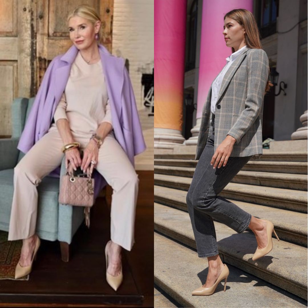 GLORIELLAS STILETTO HARMONIE Gloriellas Stilettos Harmonie beige Pumps bequeme High Heels beige hohe Schuhe kombiniert mit Business Outfits