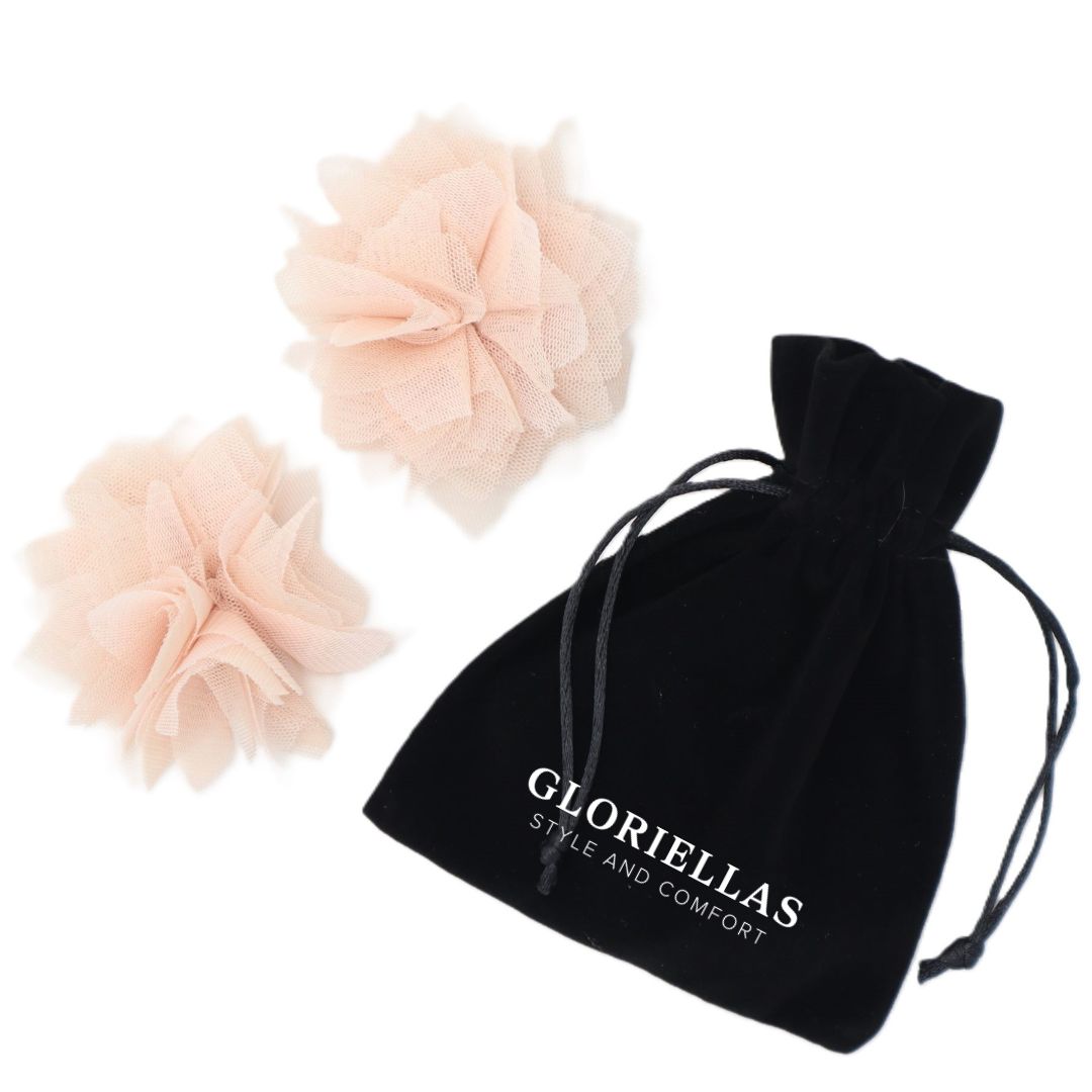 GLORIELLAS Clip Perfect Romance Gloriellas Schuhclip Perfect Romance Bltenapplikation aus rosa Tüll