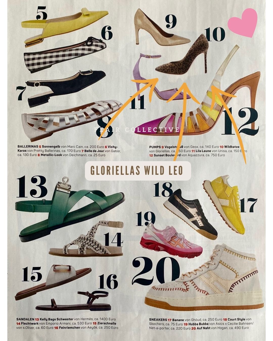 Gala Magazin Gloriellas Clipping Gloriellas Stilettos Wild Leo bequeme Pumps