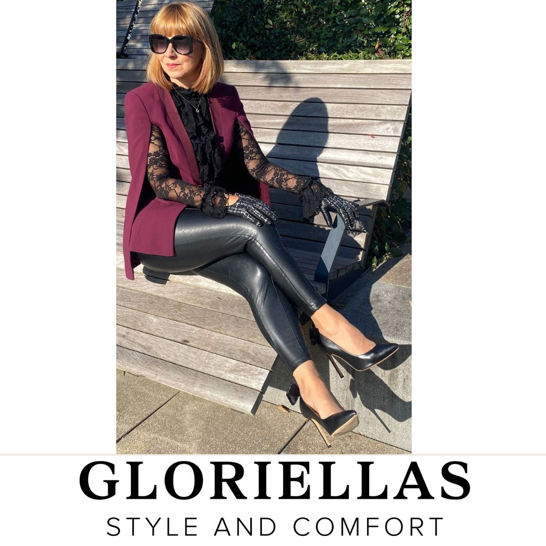 GLORIELLAS Schuhclip Black Velvet Glam Gloriellas Schuhclips Black Velvet Glam Schwarze Samtschleife mit Glitzer und schwarzen High Heels