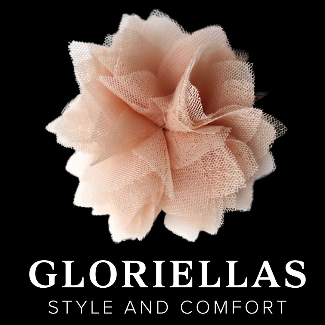 GLORIELLAS Clip Perfect Romance Gloriellas Schuhclip Perfect Romance Bltenapplikation aus rosa Tüll