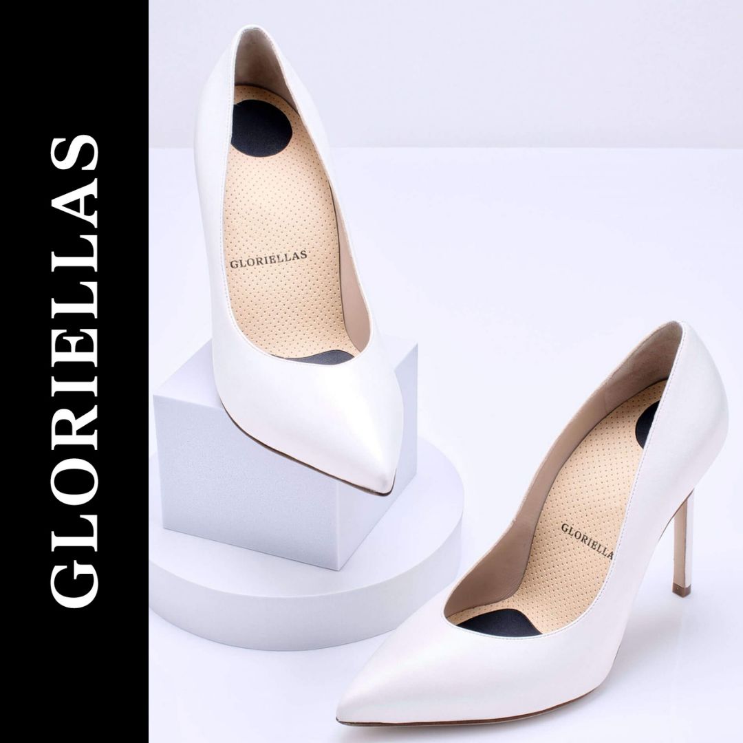 GLORIELLAS STILETTO VENICE Gloriellas Stilettos Venice weisse Pumps weiße High Heels bequeme High Heels Brautschuhe