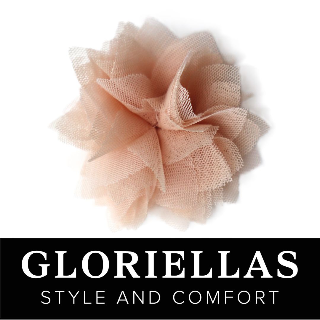 GLORIELLAS Clip Perfect Romance Gloriellas Schuhclip Perfect Romance Bltenapplikation aus rosa Tüll