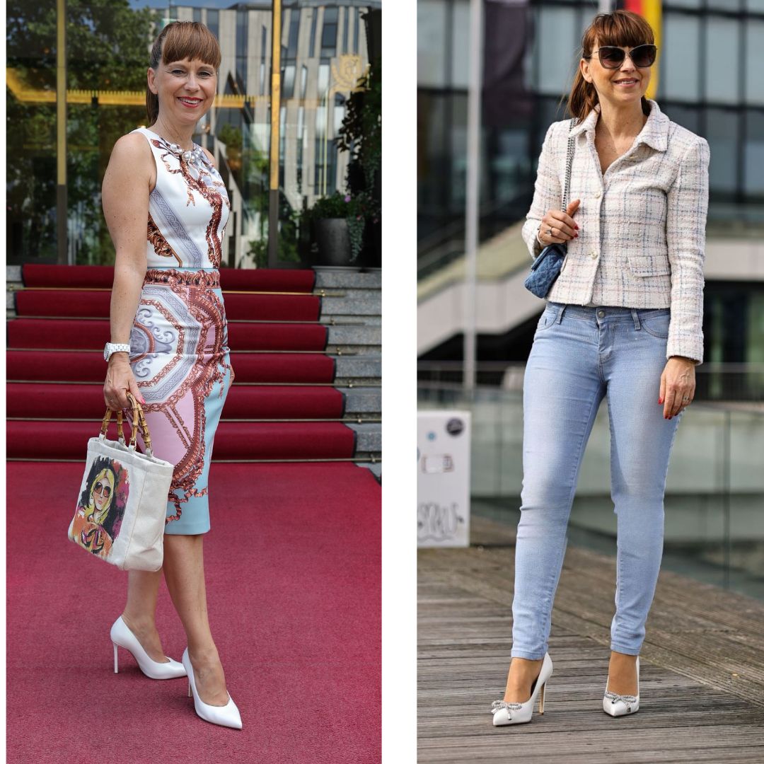 GLORIELLAS STILETTO VENICE Gloriellas Stilettos Venice weisse Pumps weiße High Heels bequeme High Heels mit Jeans