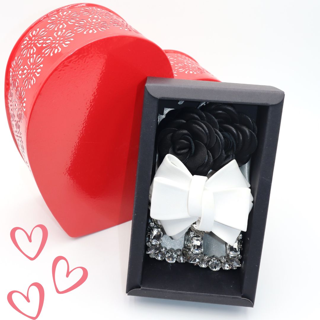 GLORIELLAS Schuhclip Set VALENTIN Gloriellas Schuhclips Set Valentin Geschenkset 3-er Schuhclipset