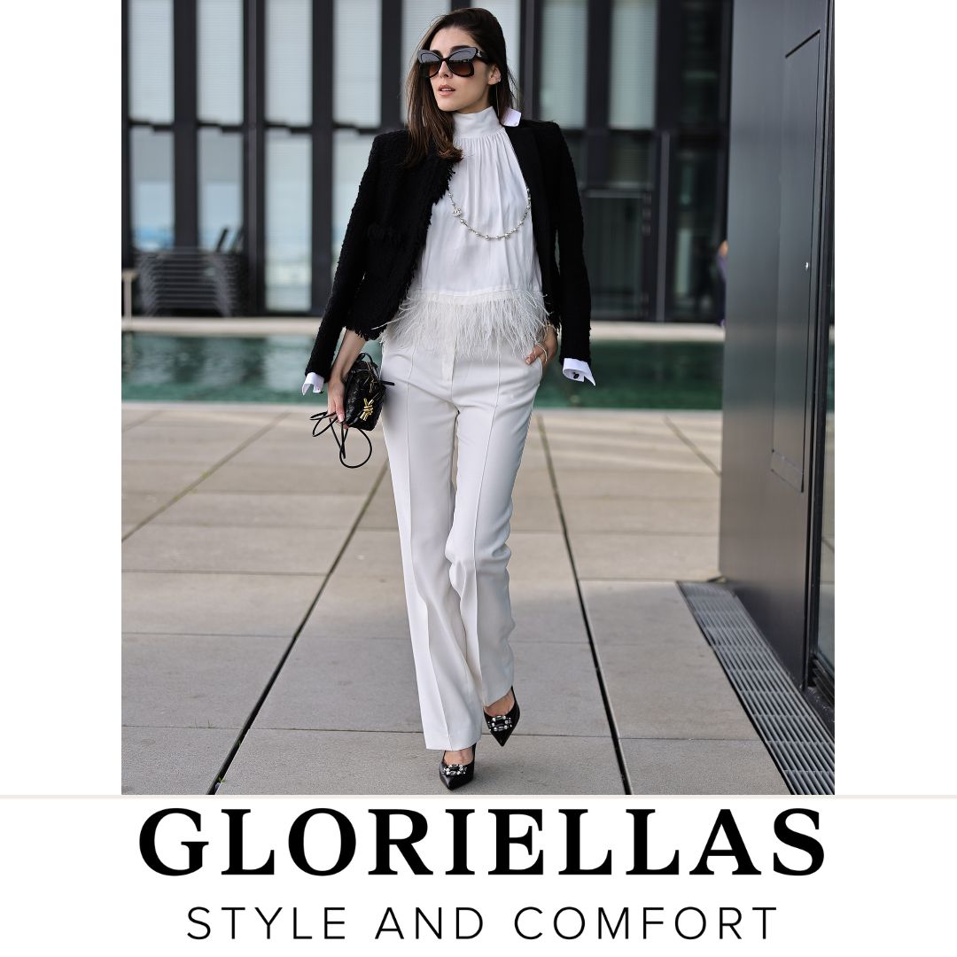 GLORIELLAS Schuhclip Iconic Star Gloriellas Schuhclips Iconic Star mit funkelnden Strasssteinen Schuhaccessoire mit schwarzen High Heels
