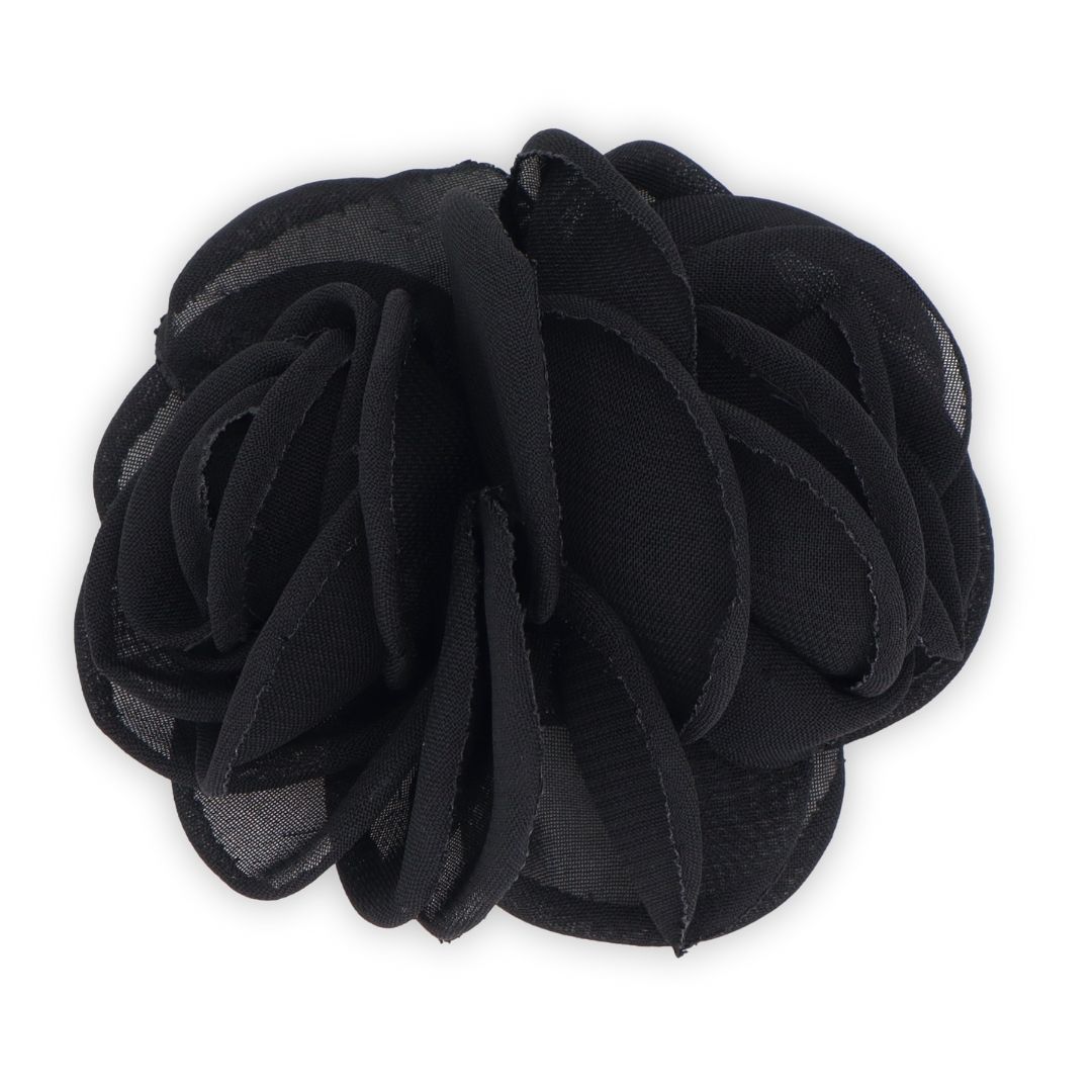 GLORIELLAS Clip Black Secret schwarze Blütenapplikation