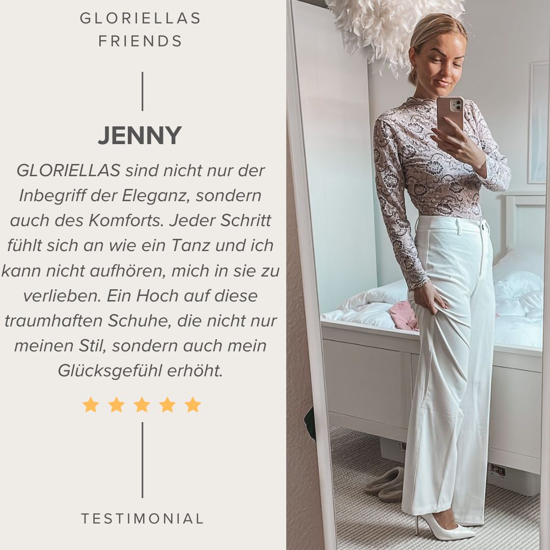 GLORIELLAS STILETTO VENICE Gloriellas Stilettos Venice weisse Pumps weiße High Heels bequeme High Heels Brautschuhe Kundenstimmen
