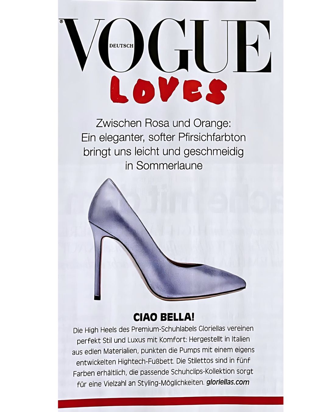 Gloriellas Stilettos Glam Diva silberne Pumps bequeme Pumps bequeme High Heels Vogue Fashion Magazin