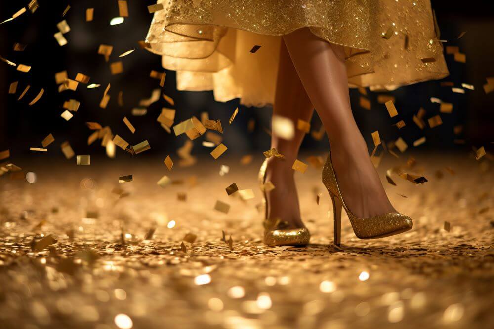 Gold Styleguide Blog komp Styleguide gol mit leofarbenen Pumps
