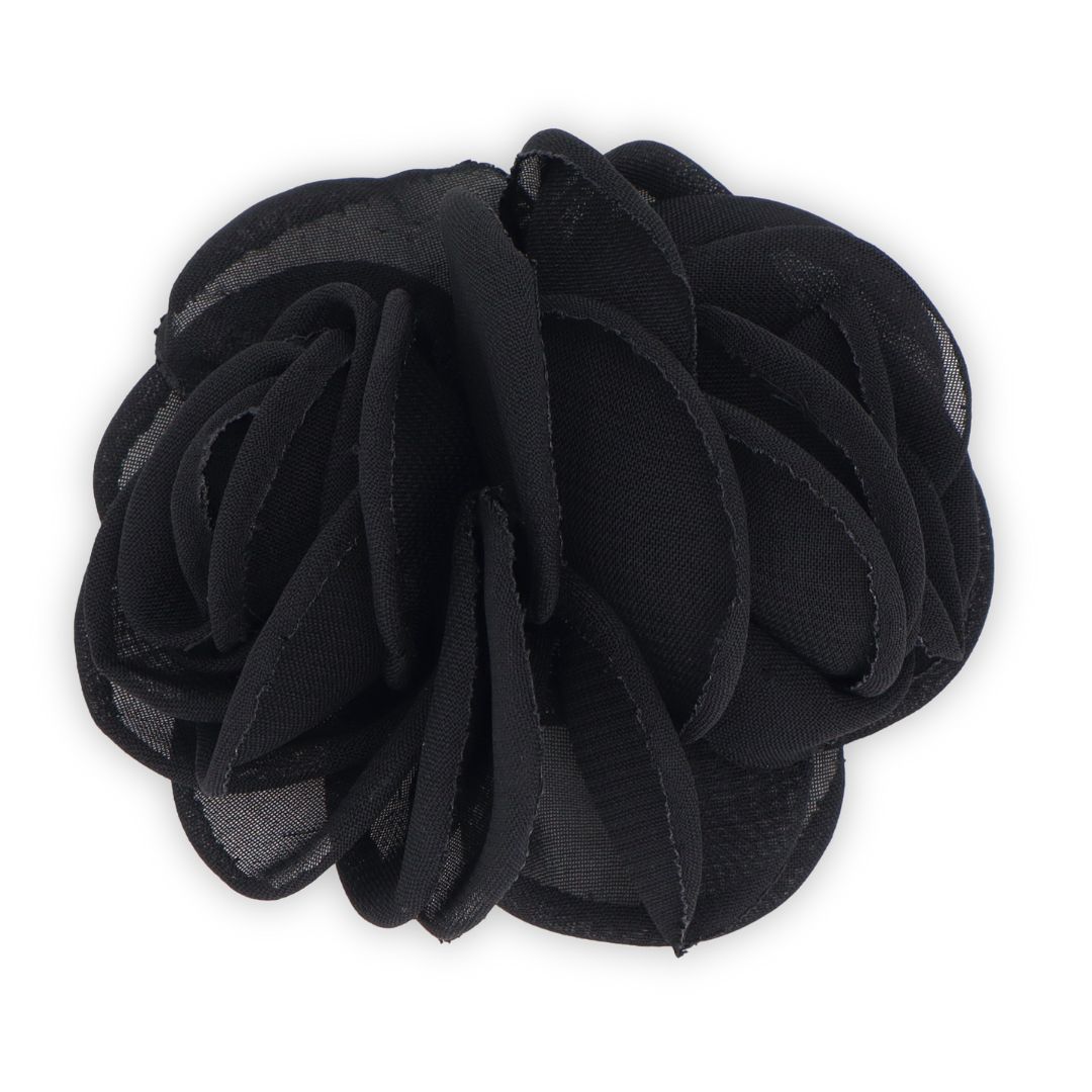 GLORIELLAS Schuhclip Black Secret schwarze Blütenapplikation Gloriellas Schuhclips Black Secret schwarze Blüte aus Tüll