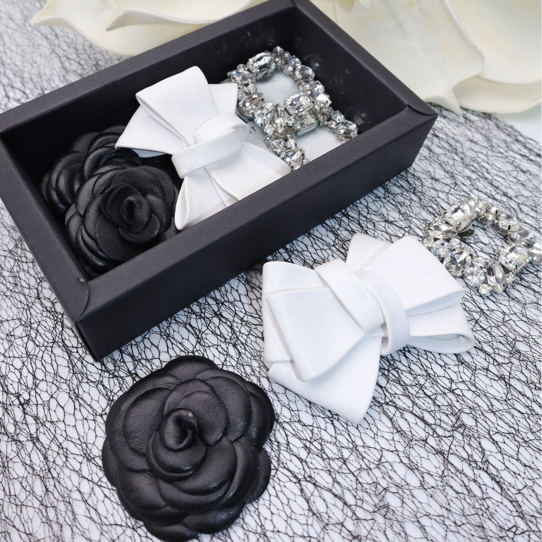 GLORIELLAS Clip Set VALENTIN Gloriellas Schuhclips Set Valentin Geschenkset 3-er Schuhclipset