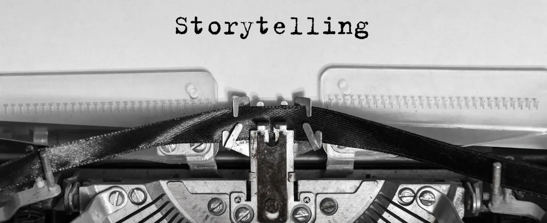 Alte Schreibmaschine Stroytelling