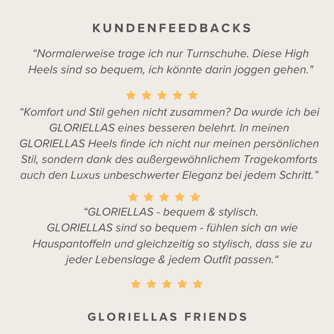 GLORIELLAS STILETTO HARMONIE Gloriellas Stilettos Harmonie beige Pumps bequeme High Heels beige hohe Schuhe Feedback Testimonials zum Tragekomfort