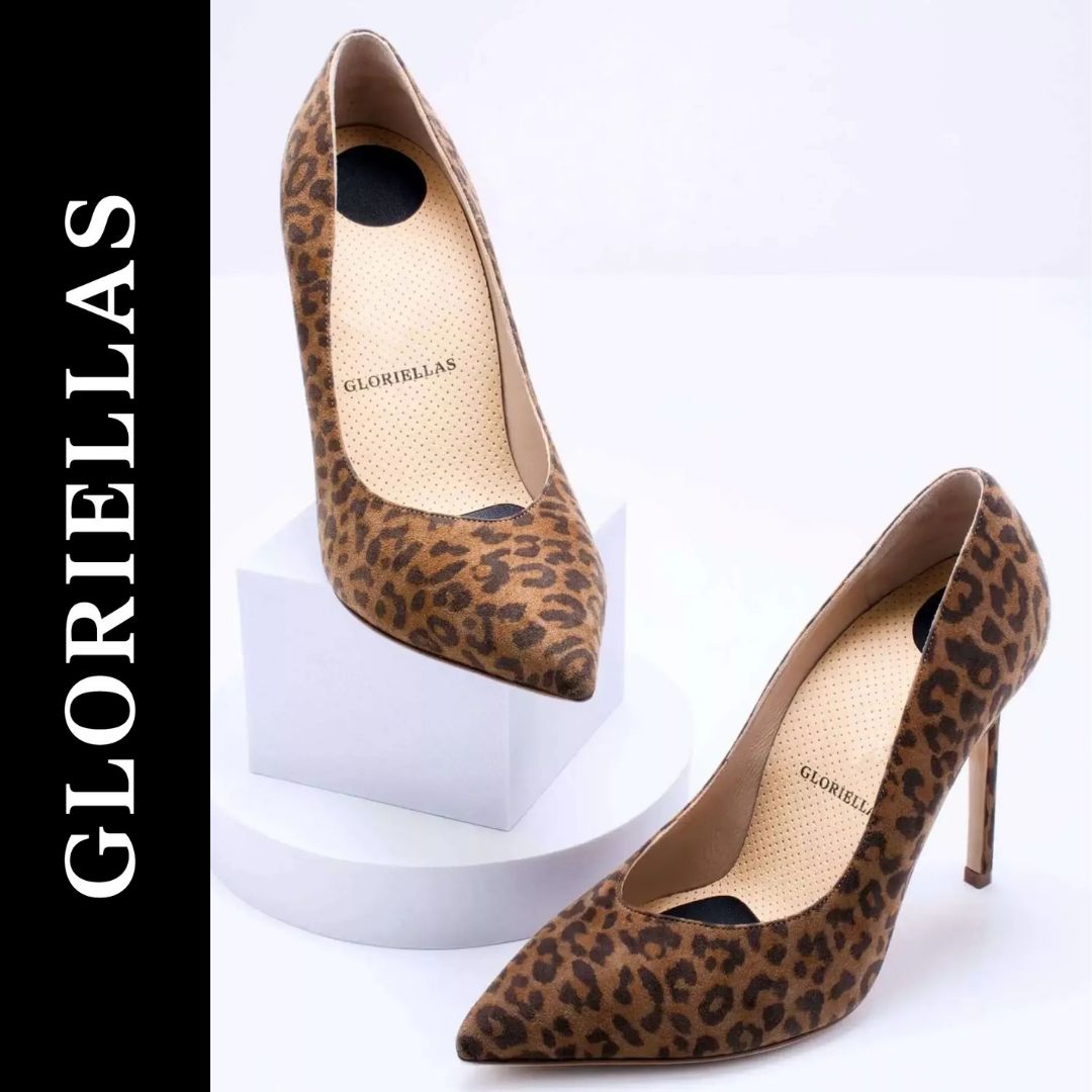 GLORIELLAS STILETTO WILD LEO Gloriellas Stilettos Wild Leo leofarbene Pumps leofarbene High Heels bequeme High Heels